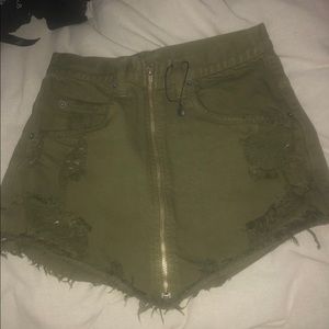 Lf front zip skirt